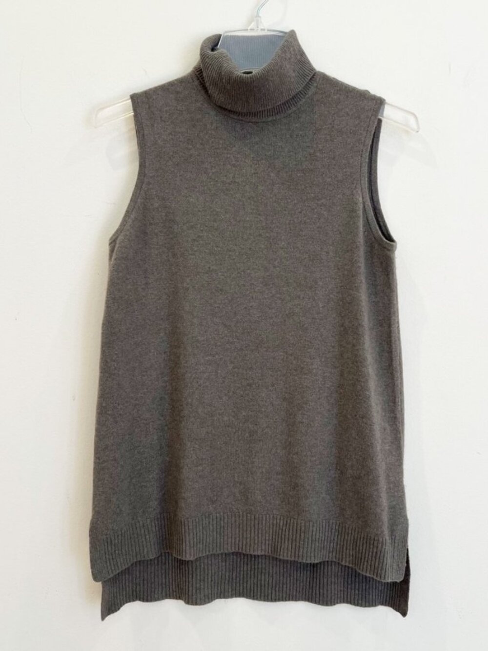 Charter Club Cashmere Sweater XS Extra Small Sleeveless Turtleneck Luxury Tunic